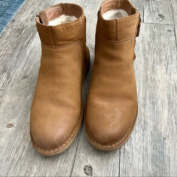 UGG Shoes Ugg Rea Leather Chestnut Boot Poshmark